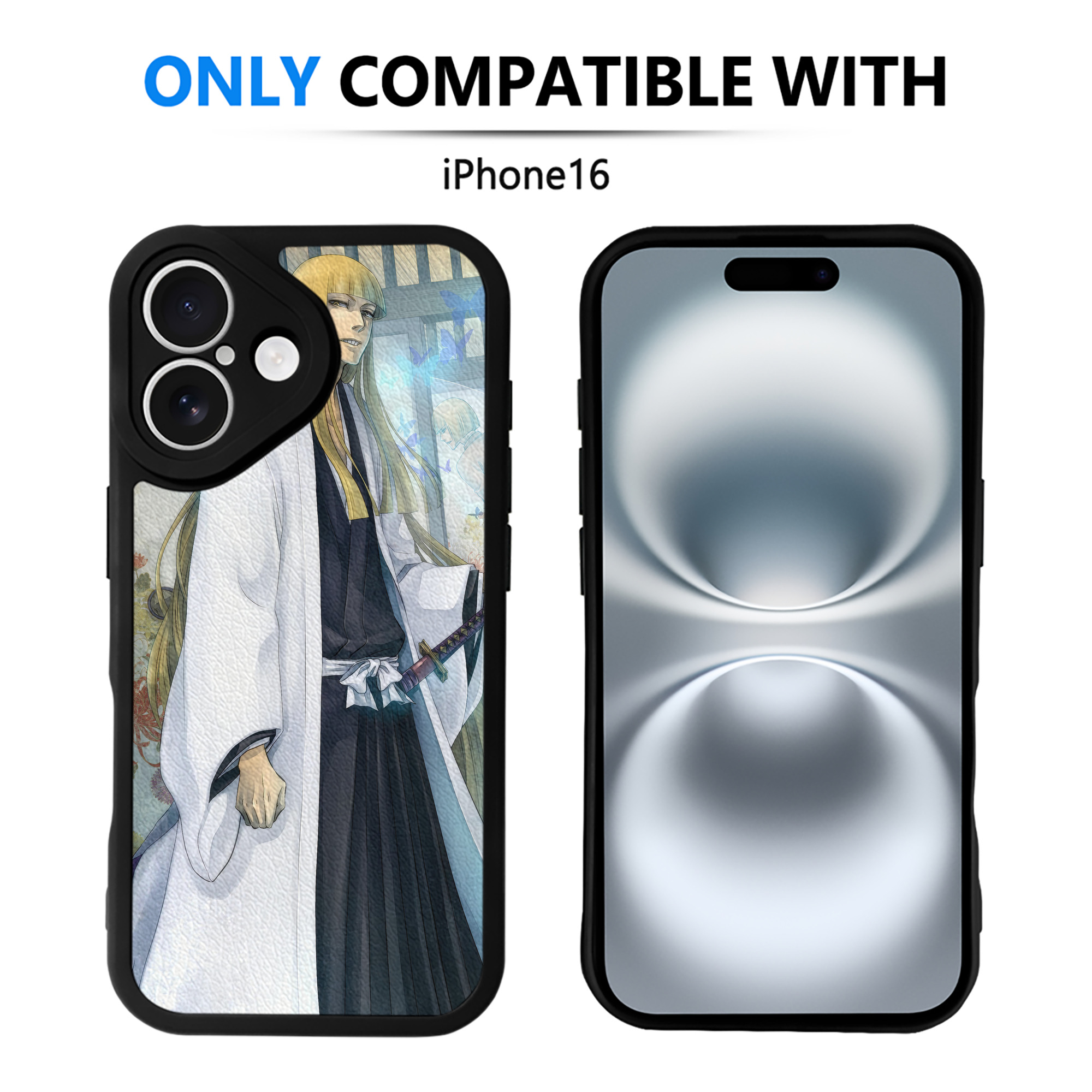 （画像用） ブリーチ BLEACH 【iPhone 16シリーズ対応】シリコンスマホケース（レザー調） 材質：シリコン